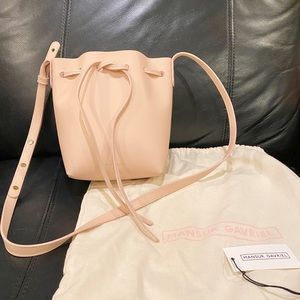 MANSUR GAVRIEL Calfskin Bucket Bag Rosa